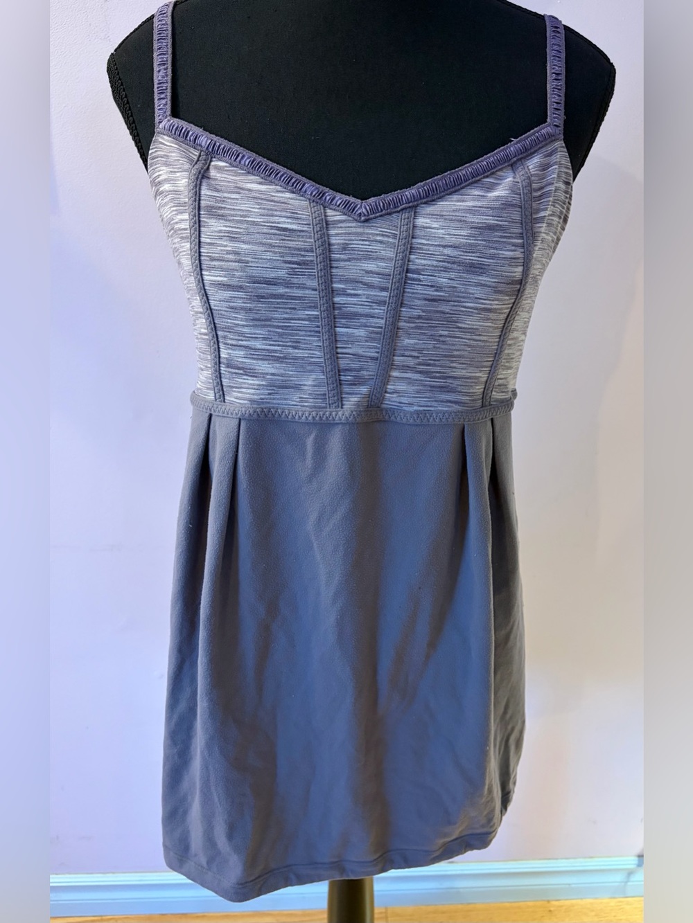 Purple Tank Top w/Built-In Shelf Bra size M/L